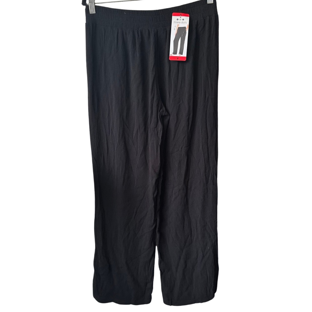 Three Dots Black Loose Beachy Pants